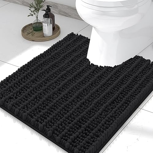 Miniatura 275 de Smiry Alfombras de Baño 24 x 16 pulgadas, Tapetes de Baño de Chenilla Extra Suaves y Absorbentes, Respaldo de Goma Antideslizante, Lavable a Azul