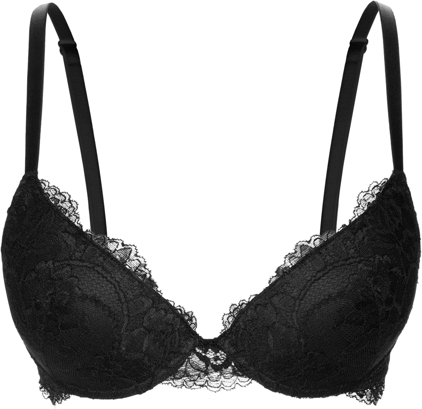 Lace Push Up Bra Thick Padded Add Cup Demi Sexy Plunge Underwire Convertible Soft Lift Women Bras