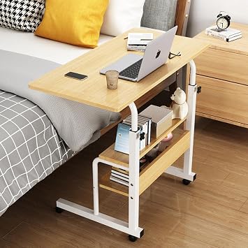 Computer Desk, PC Desk, Adjustable Height, With Casters, L-Shaped Corner Desk, Remote Work, Game Desk, Study Room, Storage Rack, Business, Wooden, Space Saving, Storage Black, 23.6 x 15.7