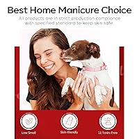 Vista 8 de Modelones - Esmalte de gel rojo, colores clásicos populares, semipermanente, con purpurina. Set de manicura para usar en casa y en el centro