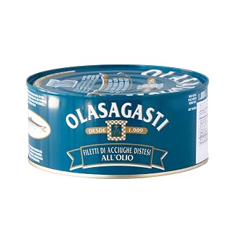 Olasagasti Anchovy Fillets in Olive Oil *Refrigerate for Quality*, 1000g