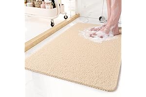 Loofah Bath Mats for Tub, 17x 30 Inch