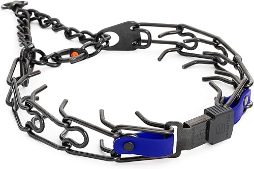 Miniatura 18 de Collar para Perro Herm Sprenger de Acero Inoxidable Negro con Hebilla de Liberación Rápida ClicLock y Inserción de Biothane Collar de Entrenamiento