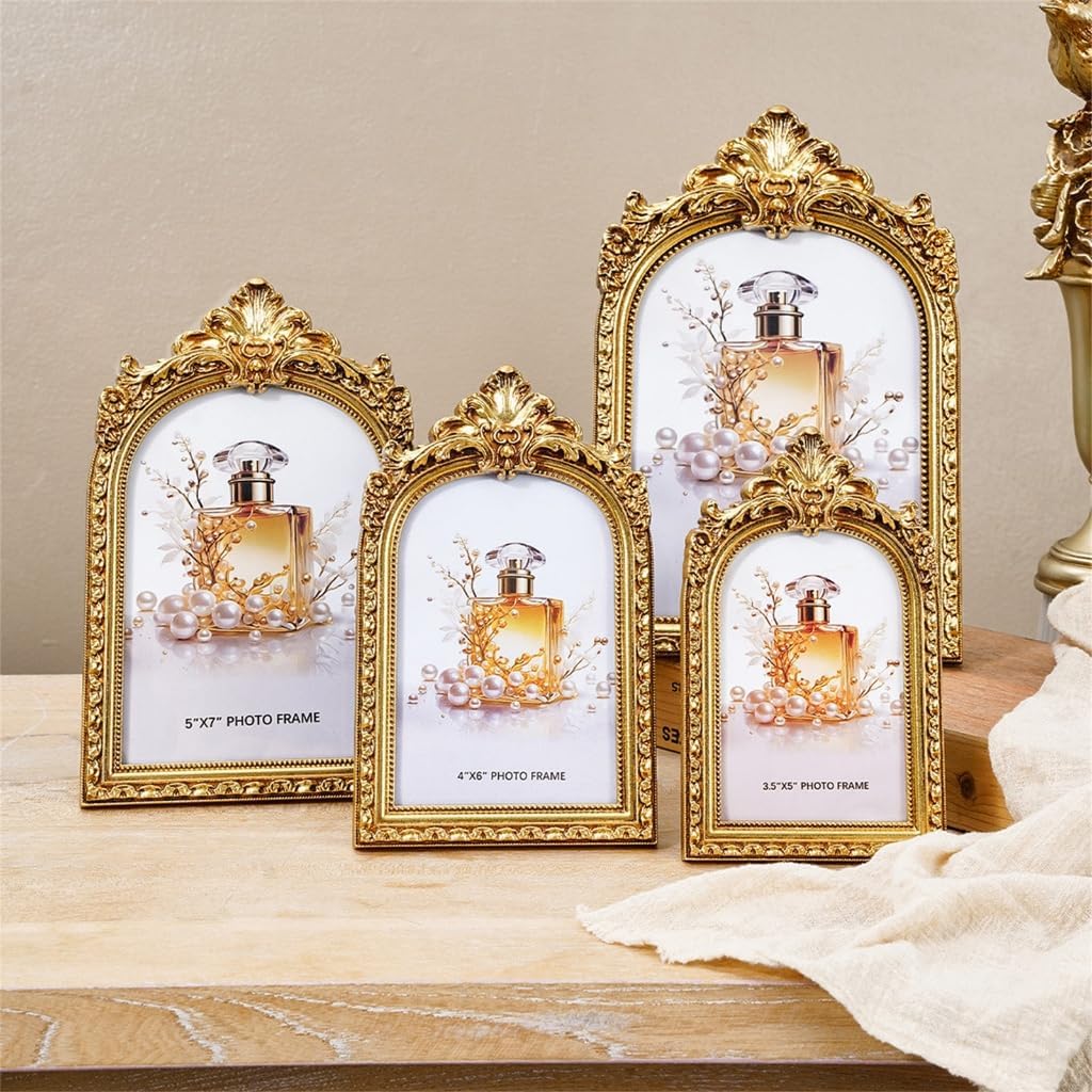 Retro Picture Frame Antique Ornate Photo Frame Decorative Photo Frame Home