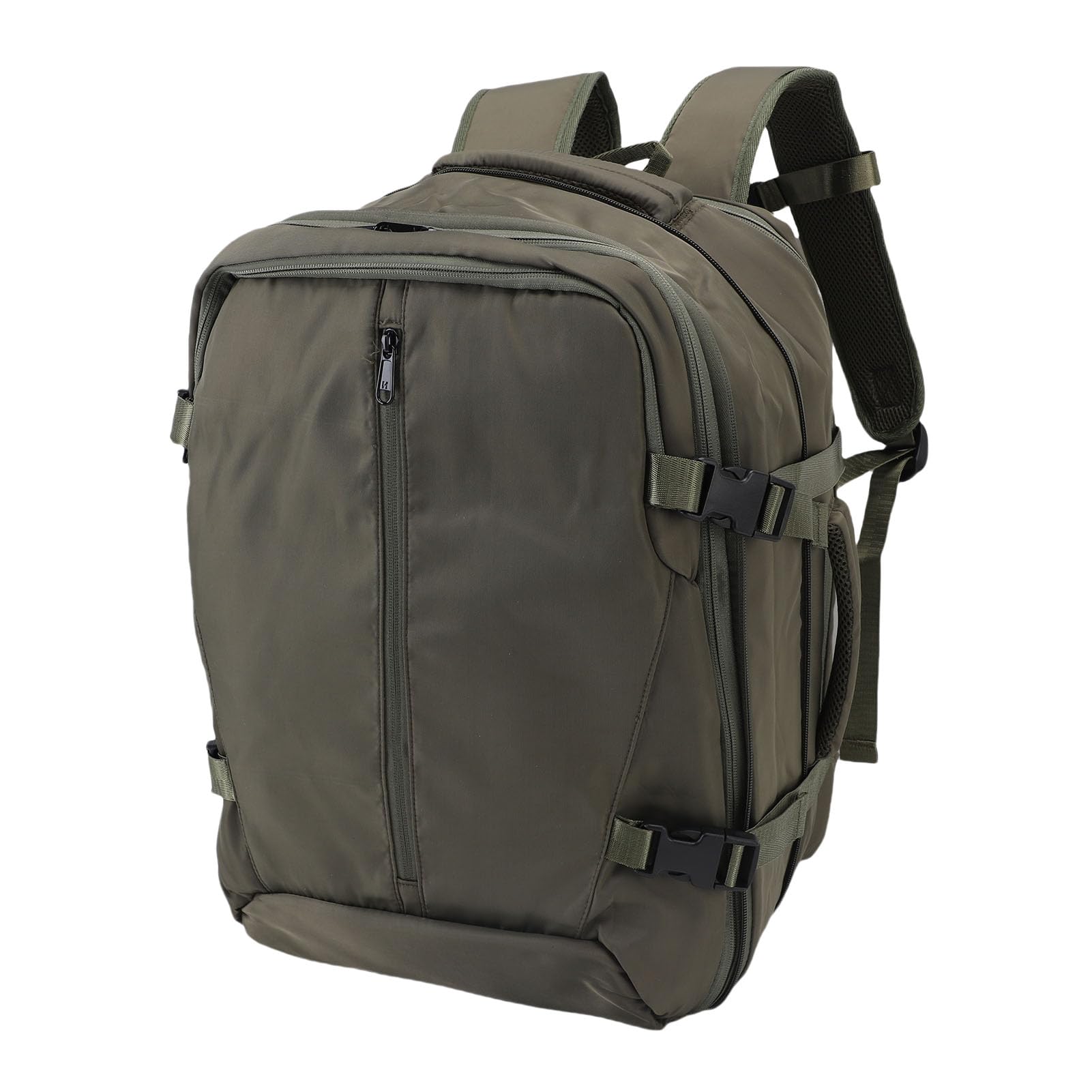 SIXRUN Sac à Dos de Compression sous Vide, Extensible de 36 à 55L, Imperméable, Séparation Humide/Sec, avec Compartiment pour Ordinateur Portable de 17,3 Pouces (Green)