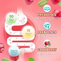 Vista 3 de VivoNu Viginal Probiotics for Women, Women Probiotic Gummies, Feminine Balance Gummies, Prebiotic Gummy, Cranberry Probiotics for Woman Vaginigal