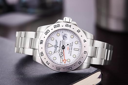 Amazon | Time WARRIOR GMT Design 腕時計 メンズ スイス ロンダ 505