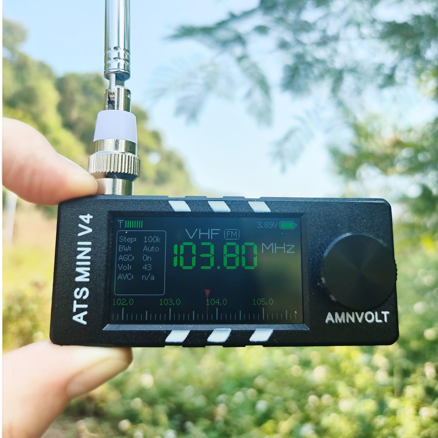 Radios ATS MINI V4 mejoradas, radio de onda corta de bolsillo SI4732, receptor portátil AM/FM/LSB/USB de banda completa, con amplificador de auriculares integrado, altavoz y Hi-Z, receptor de radio AM