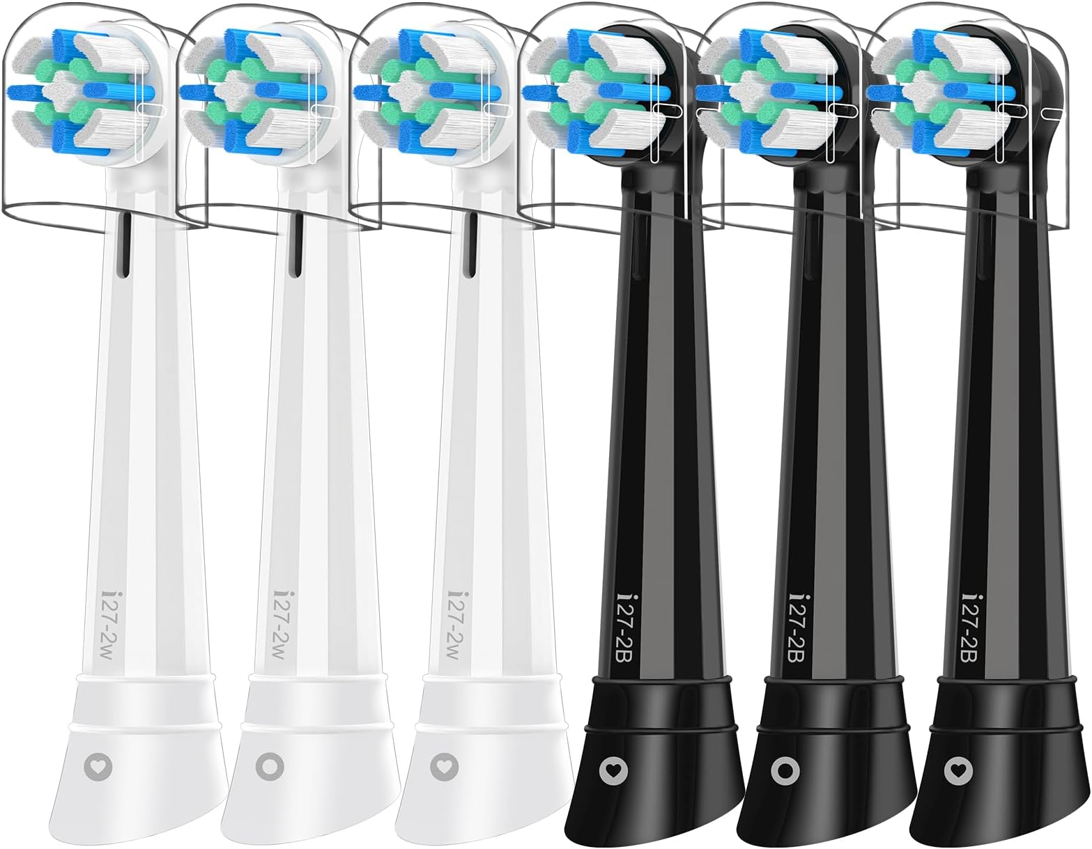 KHBD 8 Pack Brush Heads Compatible With Oral B IO Electric Toothbrushes, Toothbrush Head For Oral B IO 2/3/3S/3N/4/4N/5/5N/6/6N/7/7N/8/8N/9/9N/10/My Way/Kids Series, Black - View #9