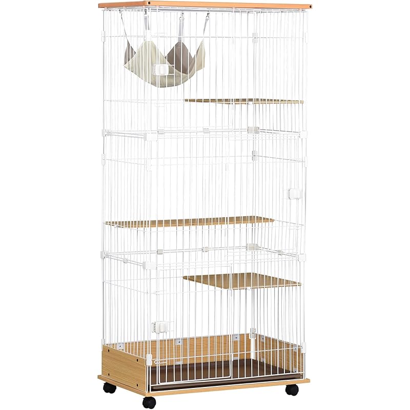 木製 猫ゲージ 猫 ケージ 取付簡単 ペットサークル 猫飼育セット 留守番 Diyコンビネーション 1段2段可能 キャスター付 キャットハウス 大型 保護 おしゃれ 脱走防止 ペット用品 多頭飼い キャットケージ ハンモック付き Kgi7gciarz Ferrarezi Com Br