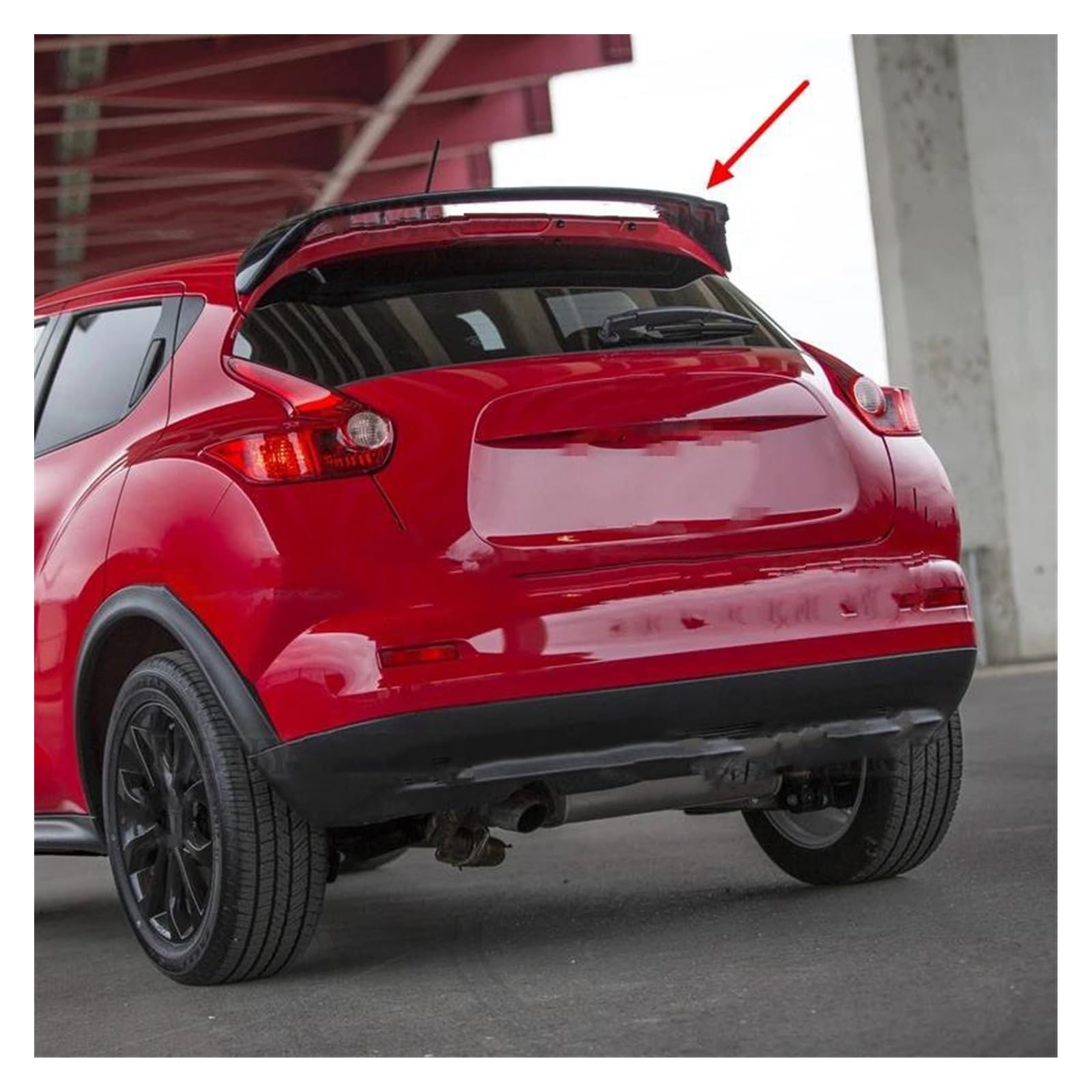 Queue Ailes Becquet ABS En Matériau ABS, Aileron Arrière De Voiture, Couleur Primaire, Pour Nissan Pour JUKE Spoiler 2008 2009 2010 2011 2012 2013 2014 2015 Becquet D'aile Voiture(Carbon fiber patter)