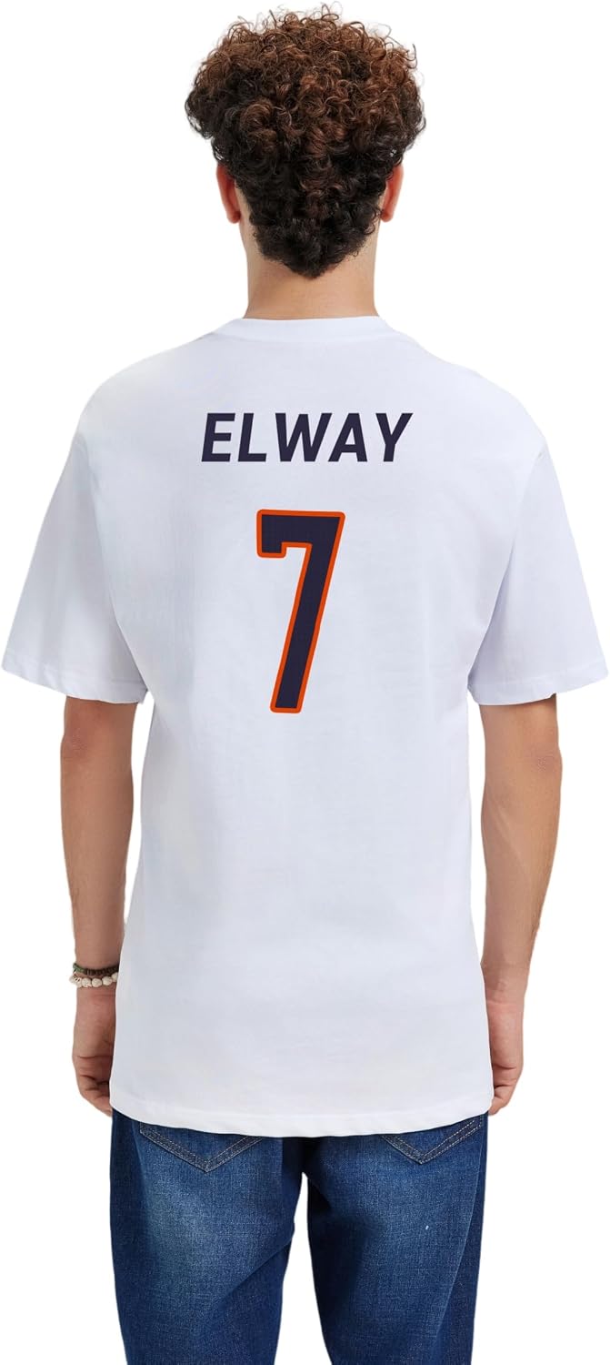 Custom Football T-Shirt No Brand/Logos 100% Cotton for Mens/Womens/Kid