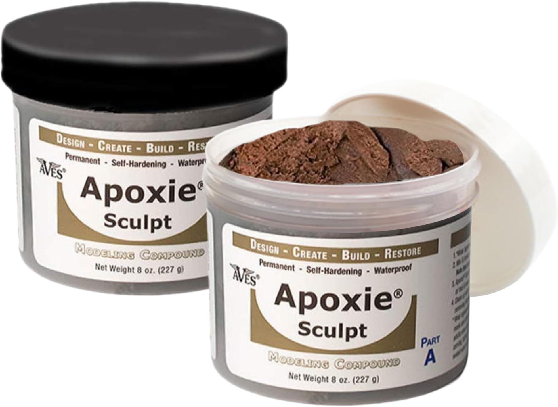 Apoxie Sculpt - 2 Part Modeling Compound (A & B) - 1 Pound, Apoxie Sculpt for Sculpting, Modeling, Filling, Repairing, Simple to Use and Durable Self-Hardening Modeling Compound - Bronze