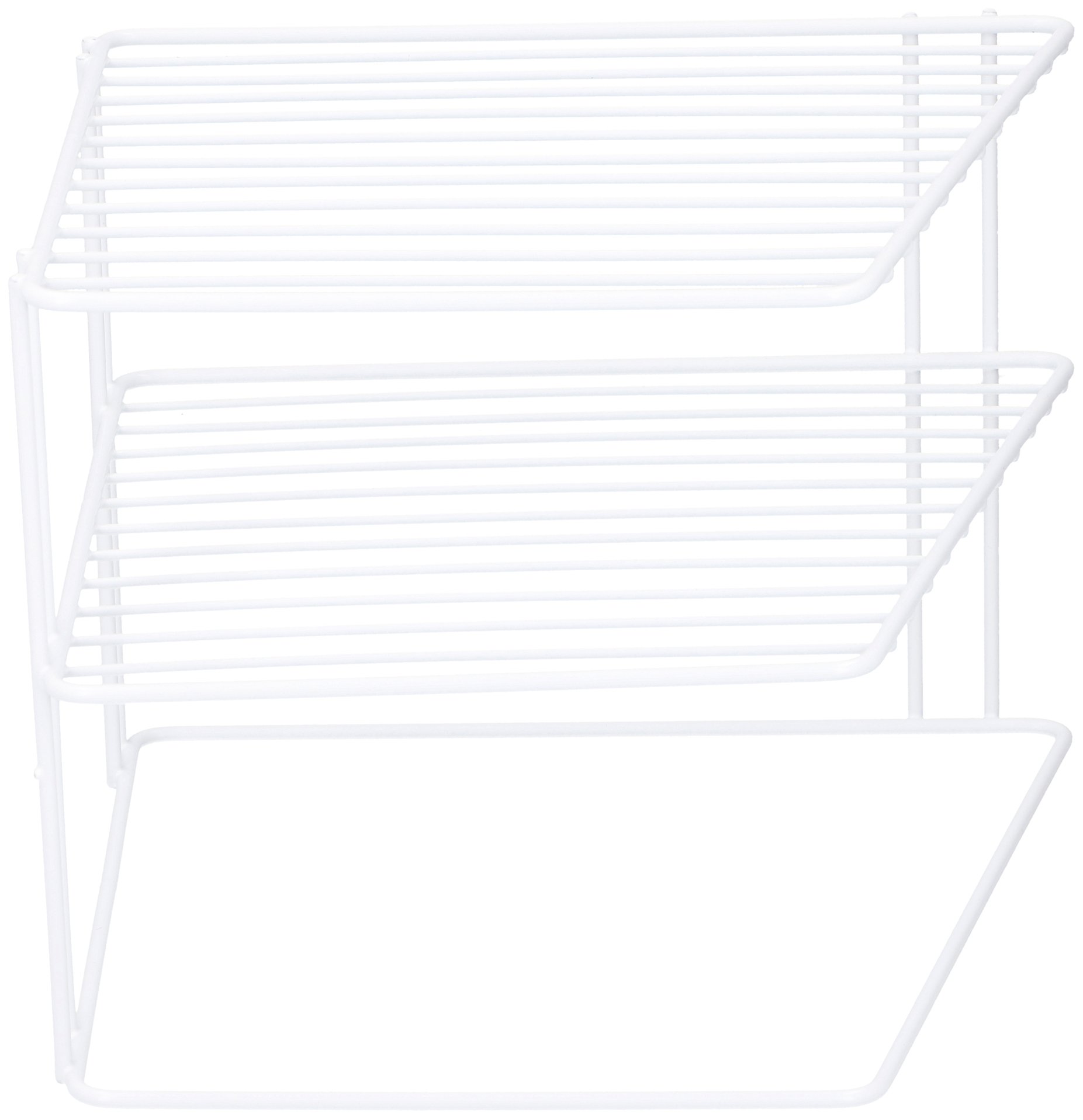 Edco Kitchen Dish Metal Plate Rack, White, One Size