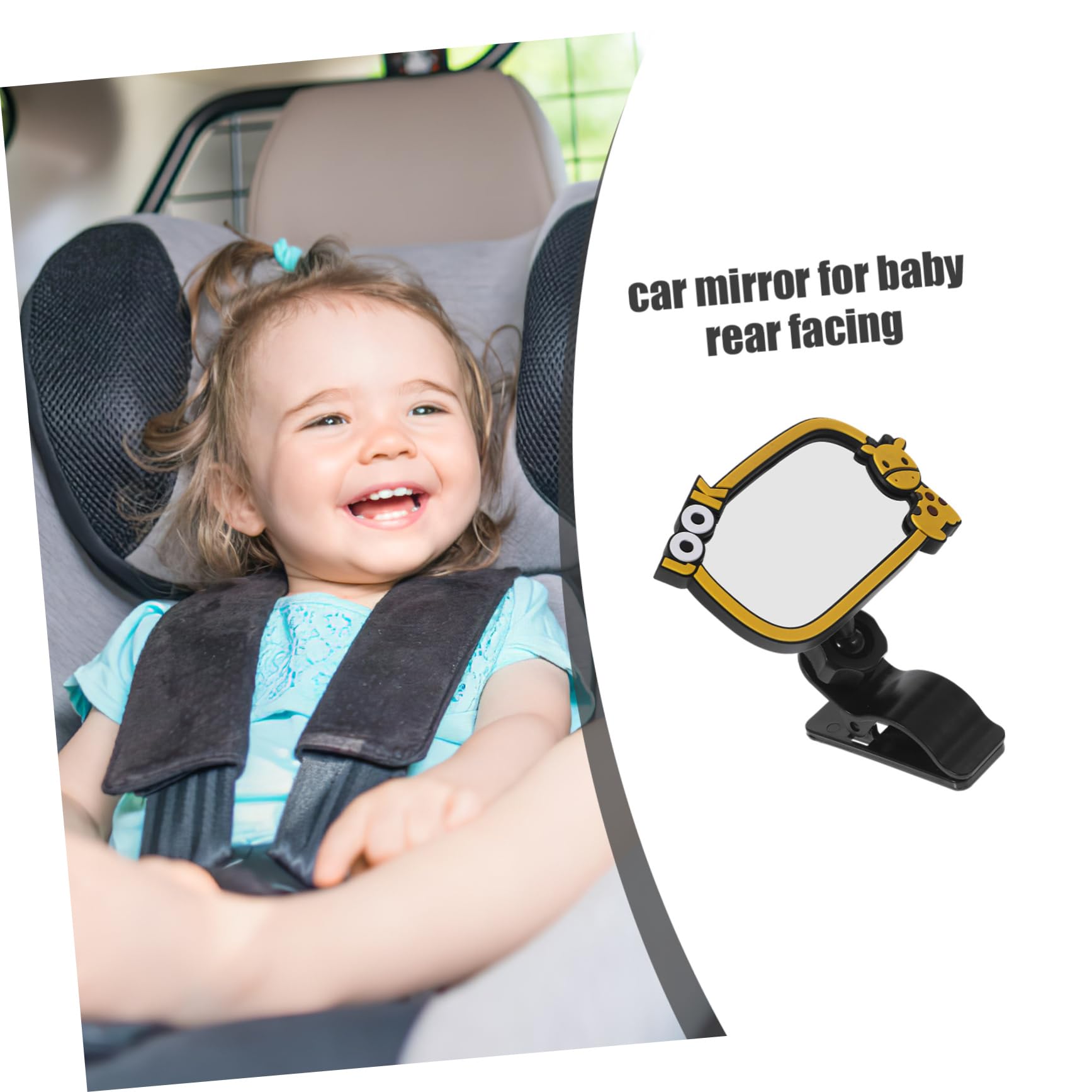 SUPVOX 4 Pièces Rétroviseurs intérieurs et extérieurs moniteur voiture enfant miroir bébé arrière miroir pour nourrissons rétroviseur bébé caoutchouc