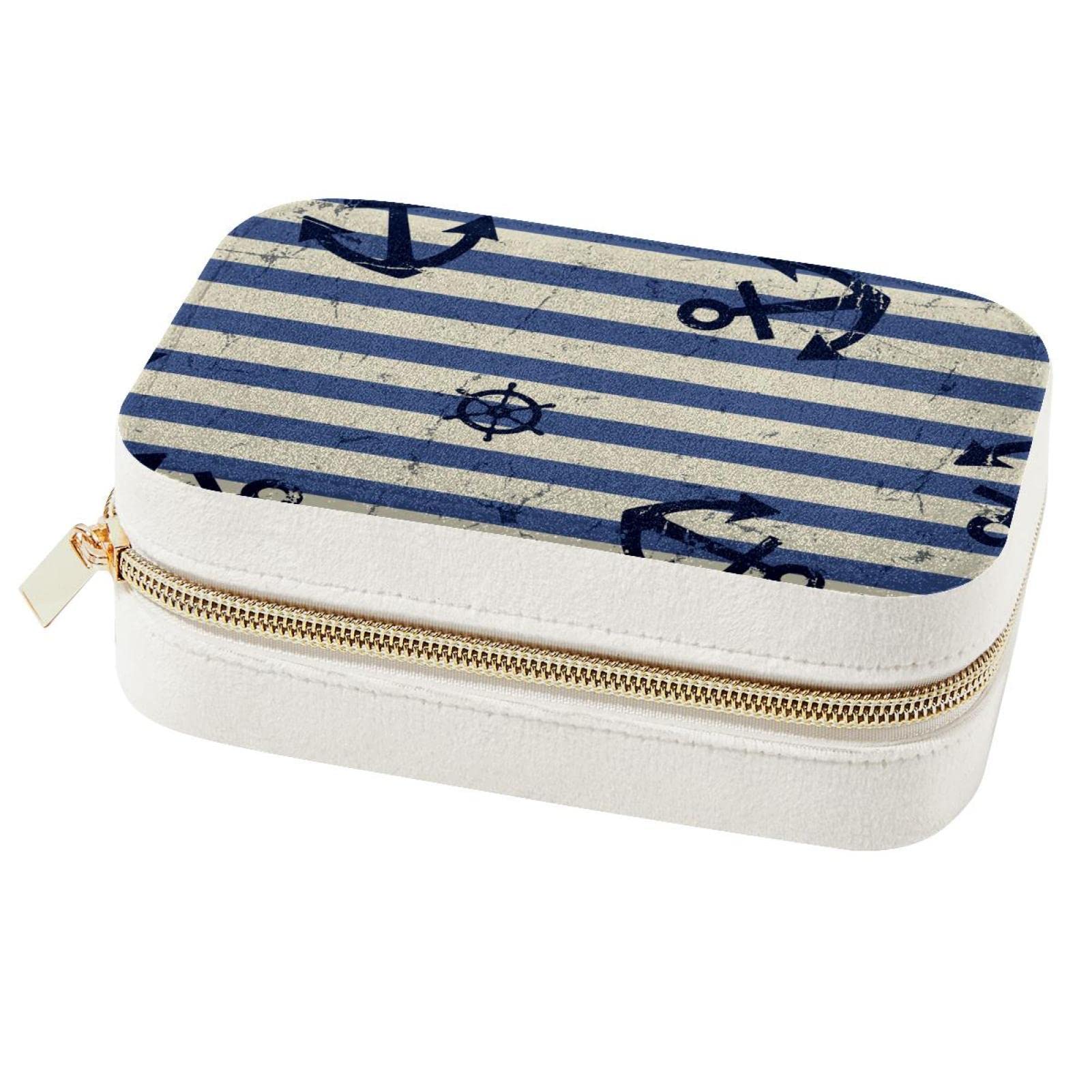 Boîte à bijoux de voyage portable pour boucles d'oreilles et bagues de filles