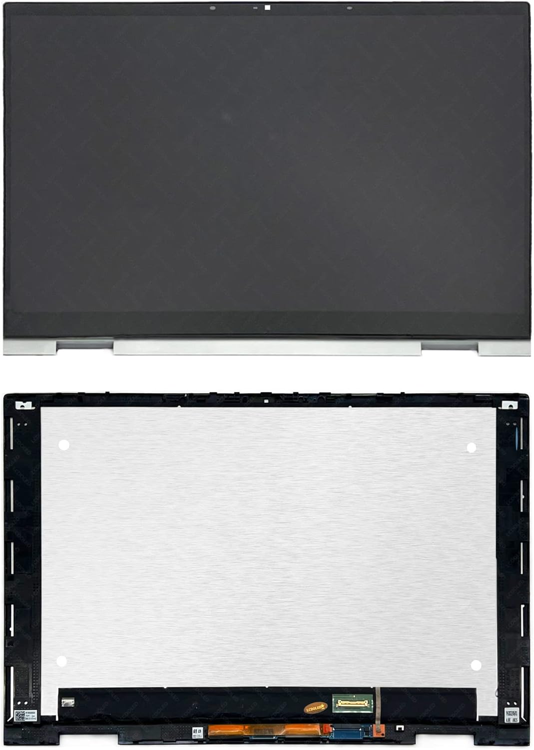 LCDOLED Replacement for HP Envy x360 15-ew 15t-ew 15-ew0013dx 15-ew0023dx 15-ew0797nr 15.6 inches FHD 1920x1080 IPS LCD Display Touch Screen Digitizer Assembly Bezel with Board Silver (Non-OELD)