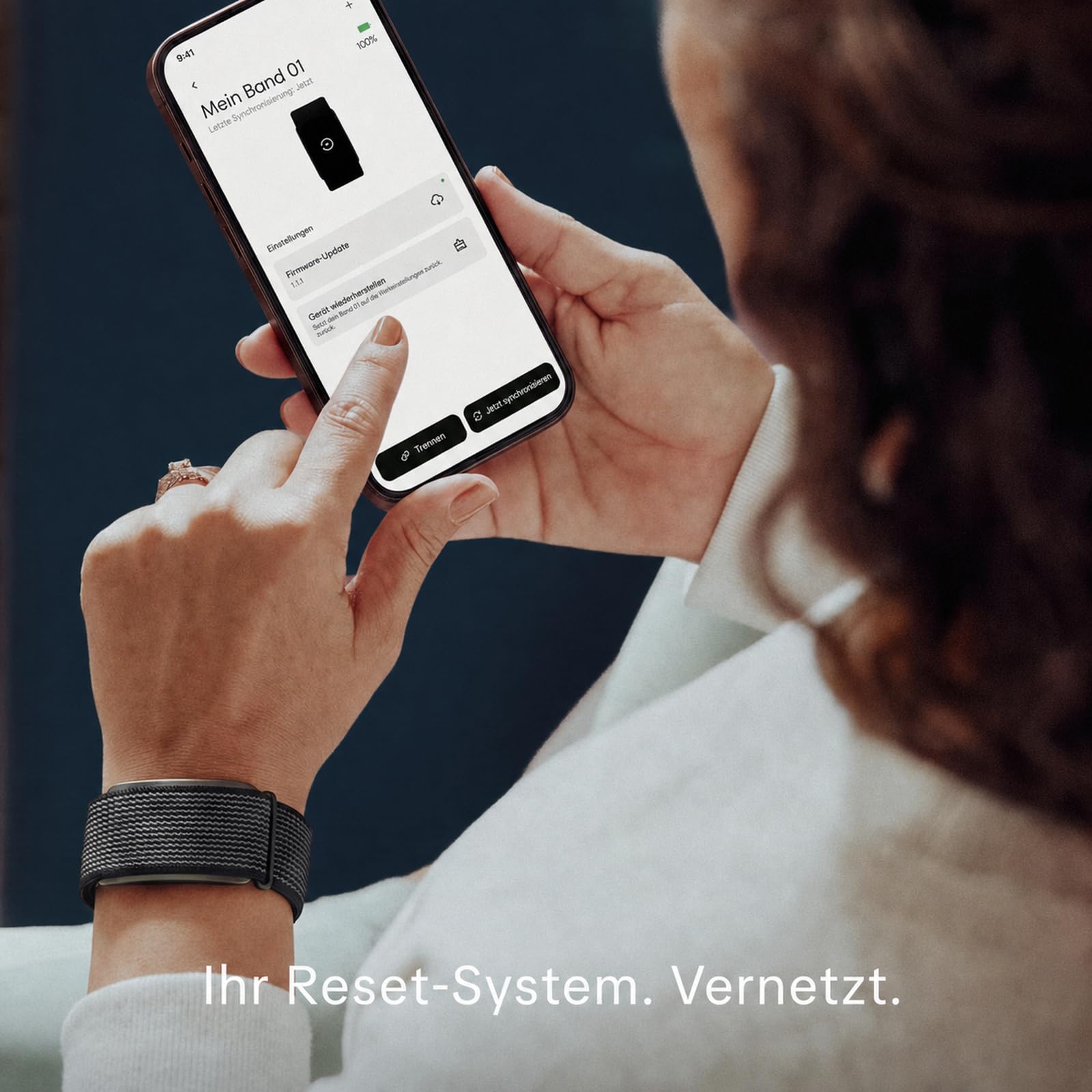 Luna Plus AI Vagusnervenstimulationsgerät, tragbares taVNS-Vibrationsgerät fürs Ohr mit App und AI Coach, 6 Modi, Unterstützung für HRV- und Schlafanalysen, tägliche 20-Minuten-Routine, Blau