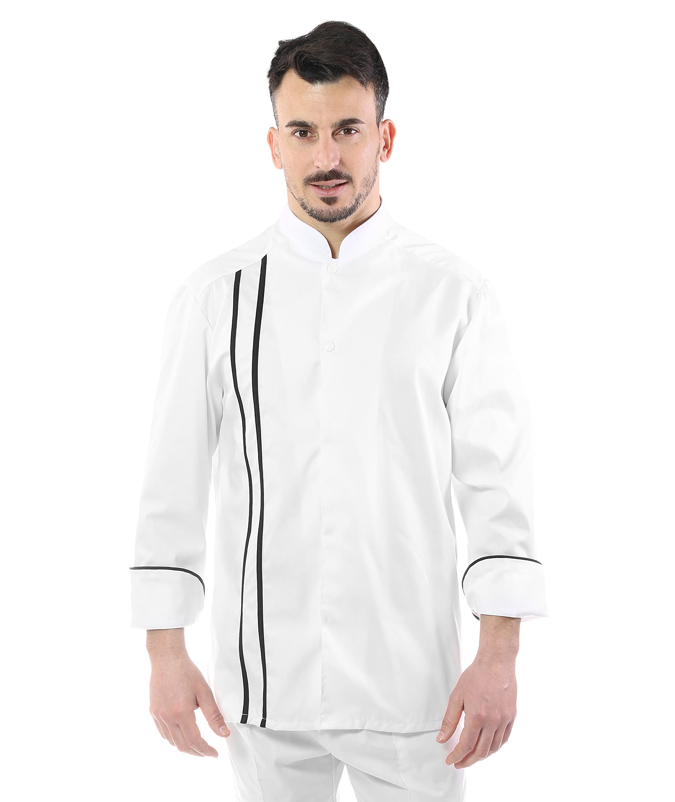 Boramo - Chaqueta de cocinero para hombre - Casaca Chef - Varios colores - Divisa personalizable para cocina y restaurante - Made in Italy