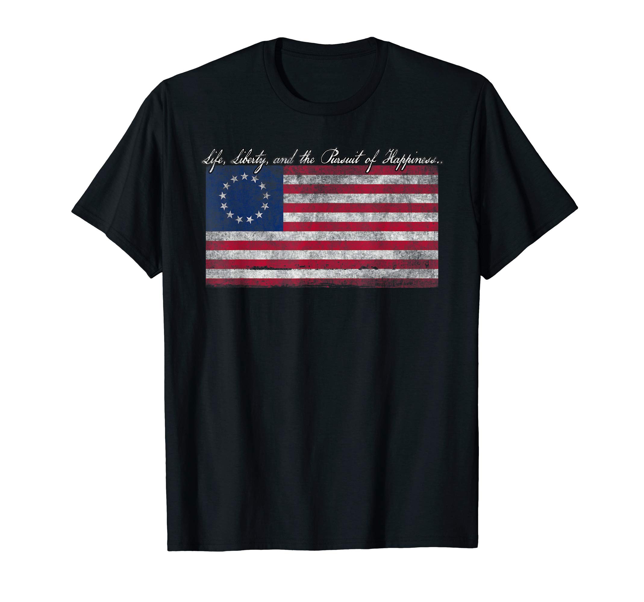 Life, Liberty, and the Pursuit of Happiness Flag T-Shirt