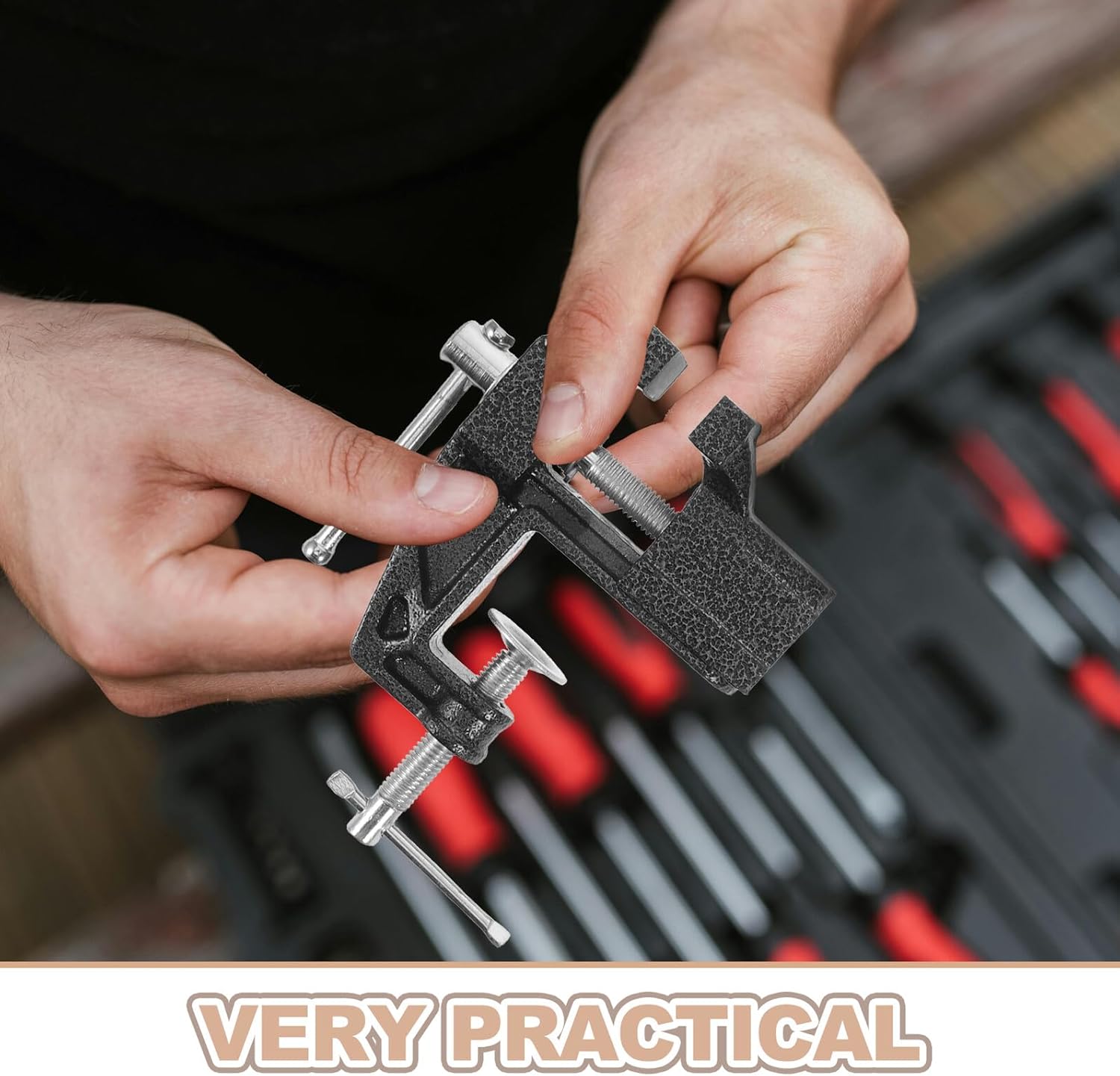 UPKOCH Golf Grip Replacement Tool Kit with Portable Vise Clamp, Rubber Fixtures, Double-Sided Tape and Removal Hook Knife for Golf Club Regripping and Grip Repair