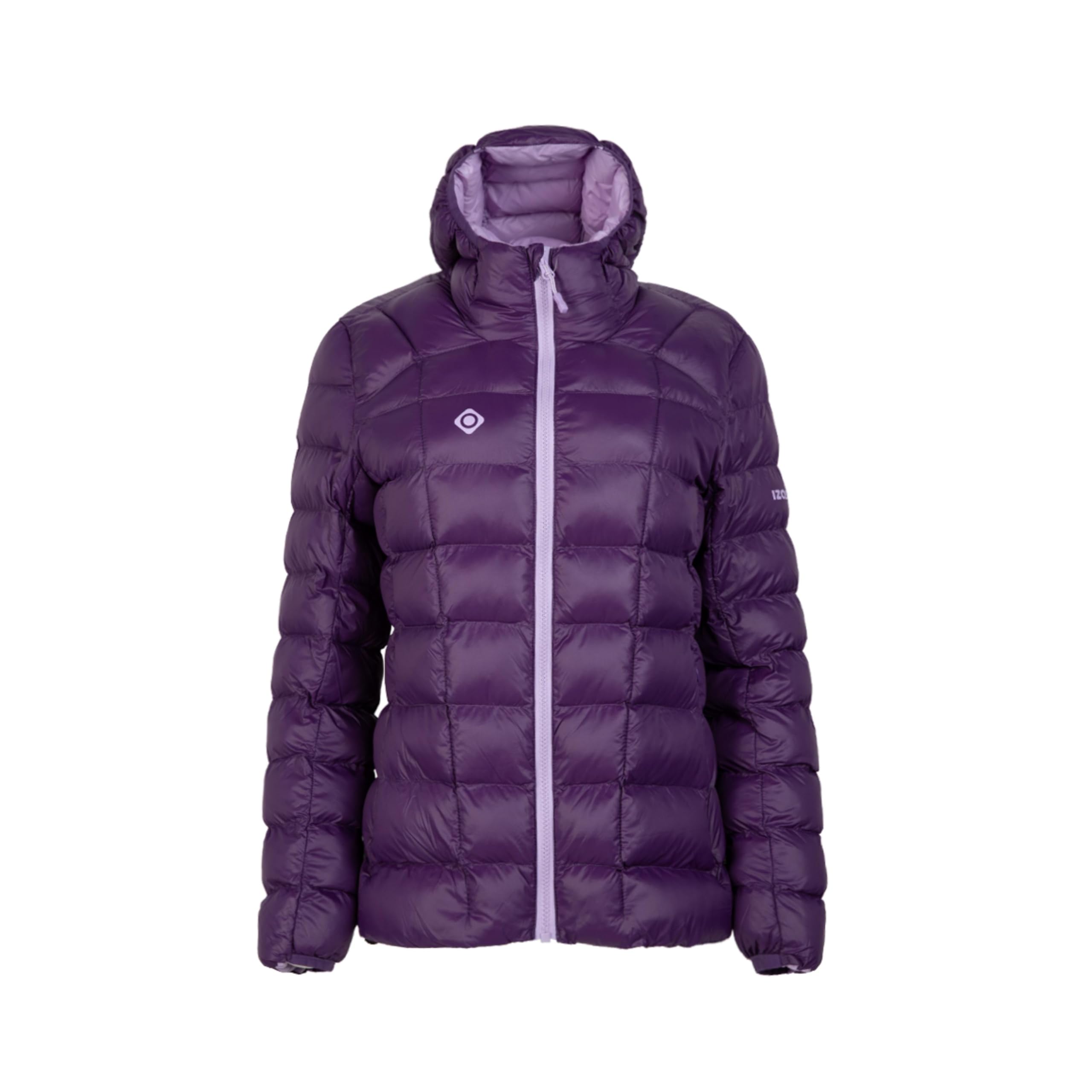 Izas Ariest W Chaqueta Mount-Loft Ultraligera para Mujer. Resistente al Viento y Agua. Transpirable y Térmica. Capucha Fija. Bolsillos con Cremallera. Ideal para Aventuras al Aire Libre