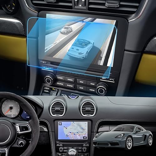 LFOTPP Protector de pantalla de navegación para coche para P*orsche Cayman 2017-2018  911 de 7 pulgadas, protector de pantalla táctil de vidrio