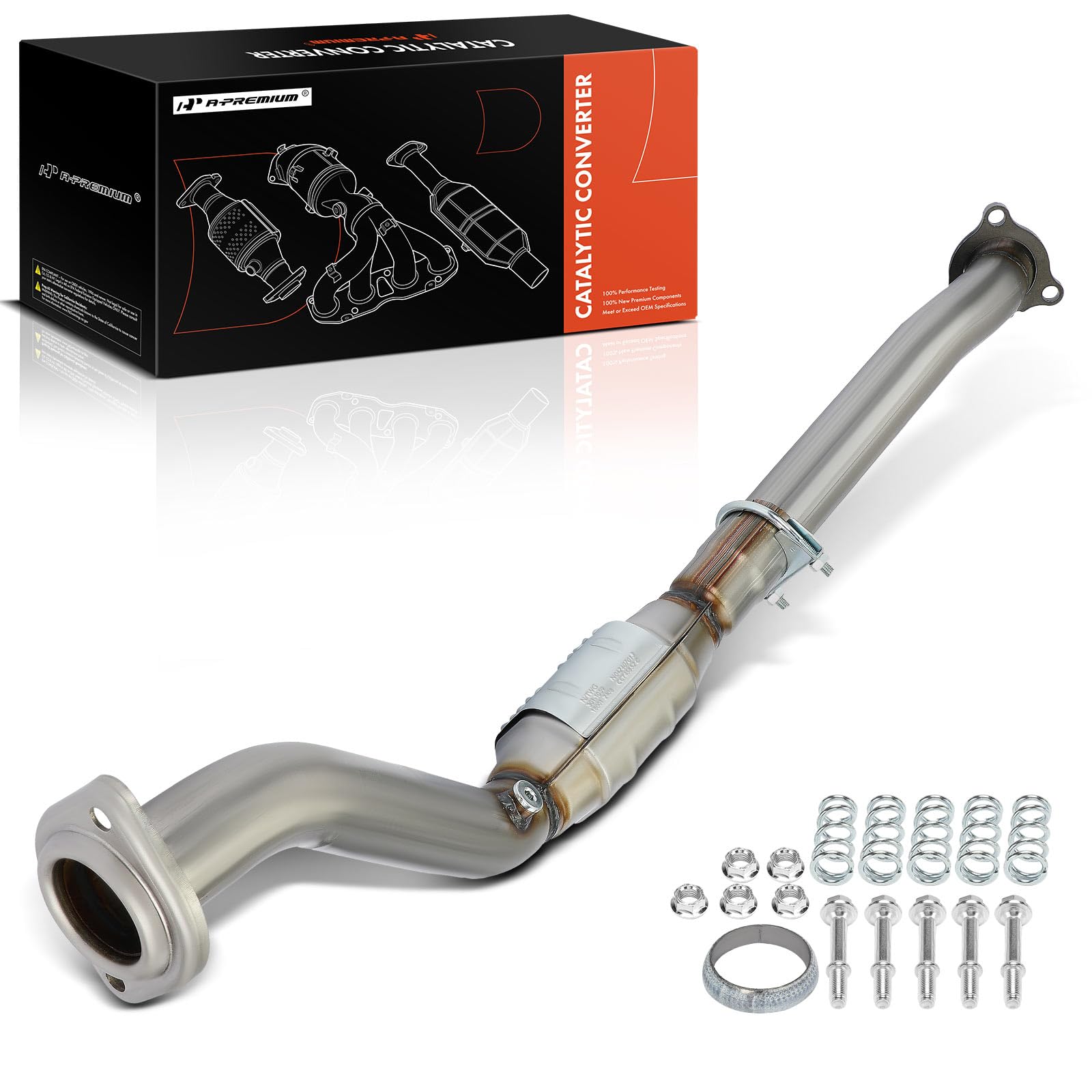 A-Premium Catalytic Converter Kit Direct-Fit Compatible with Chevrolet Colorado 2004-2012 & GMC Canyon 2004-2012 & Hummer H3 2006-2007 & Isuzu i280