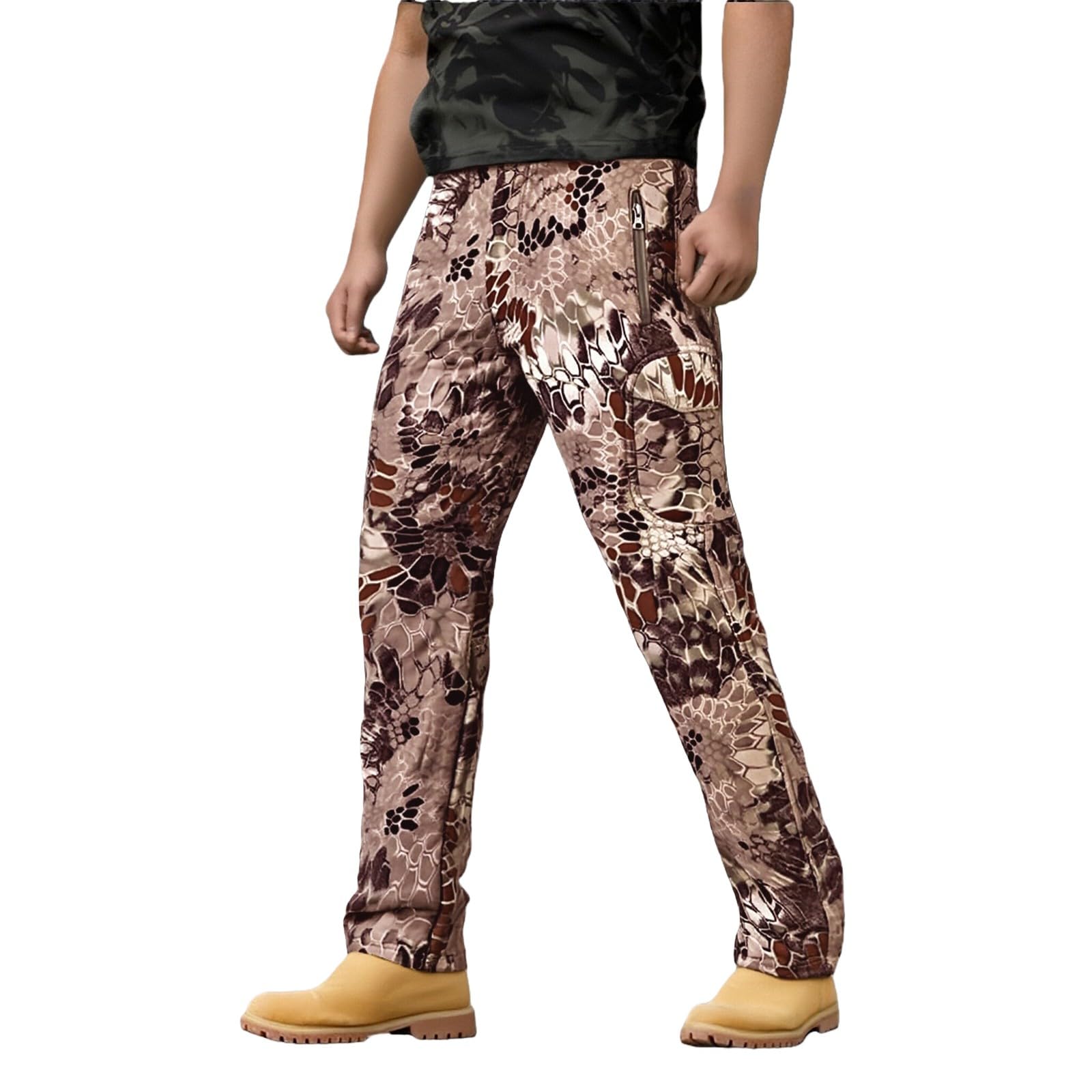 Pantalon de randonnée imperméable chaud avec poches éclair