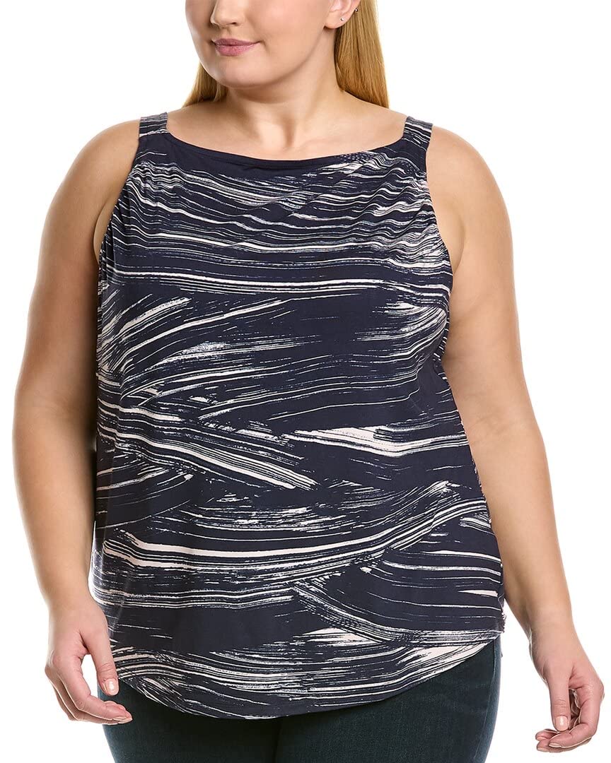 NIC+ZOE Plus Size Brushed Waves Tank