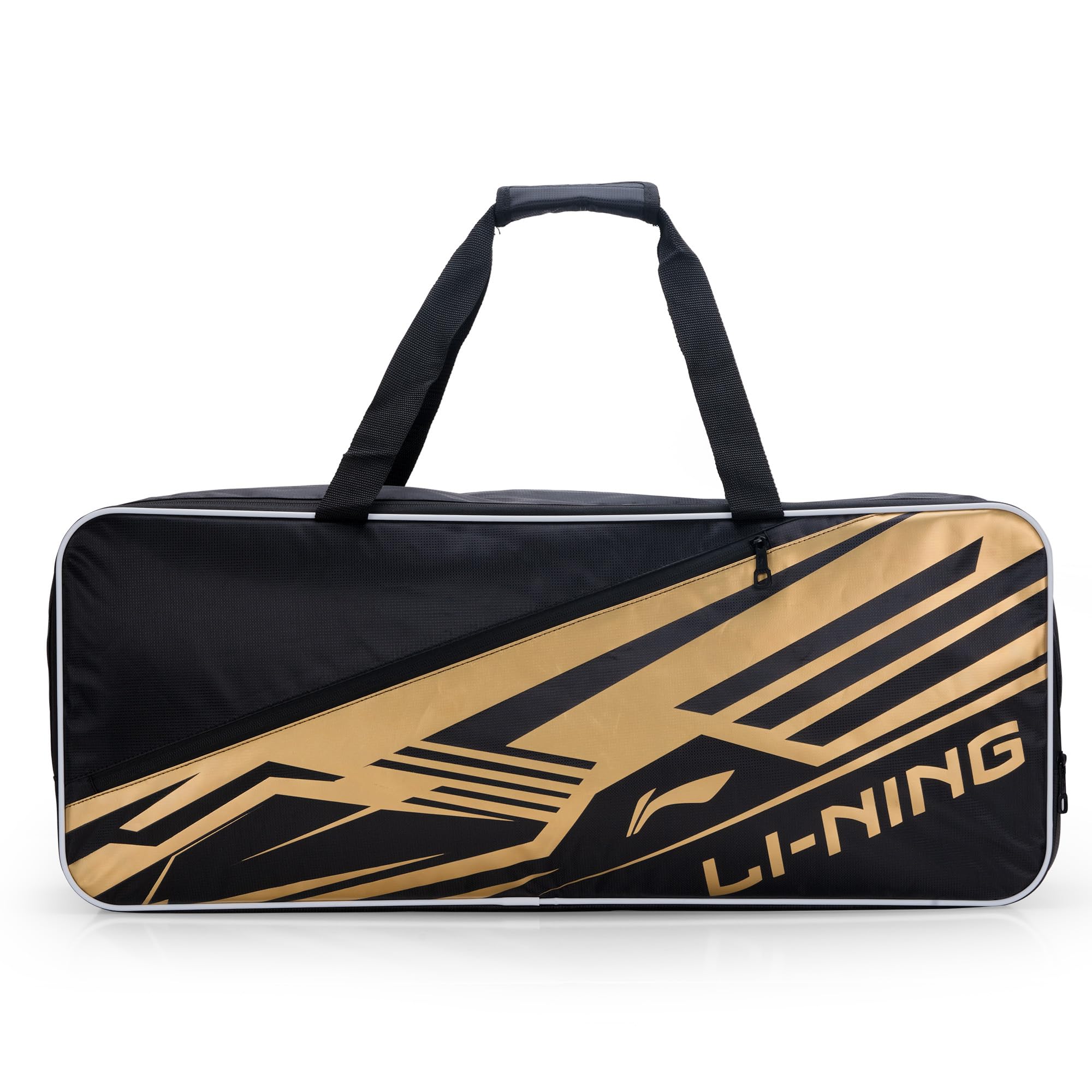 Li-Ning Crato Triple Zipper Polyester Badminton Kit Bag (Black/Gold) (B0CPLR5BK6) Amazon Price History, Amazon Price Tracker