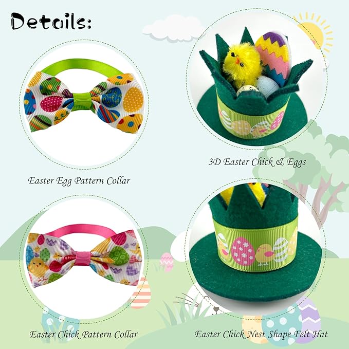 Disfraz de Pascua para Conejillo de Indias, 4 Piezas miniatura 3