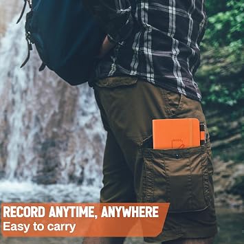 3 Packs Waterproof Notebook 4 x 6 Stone Paper Notebook All-Weather Small Pocket Notepad A6 Steno Pads Rain Waterproof Notepad for Woodworker Outdoor Wild Hiking(Black, Orange, Yellow)