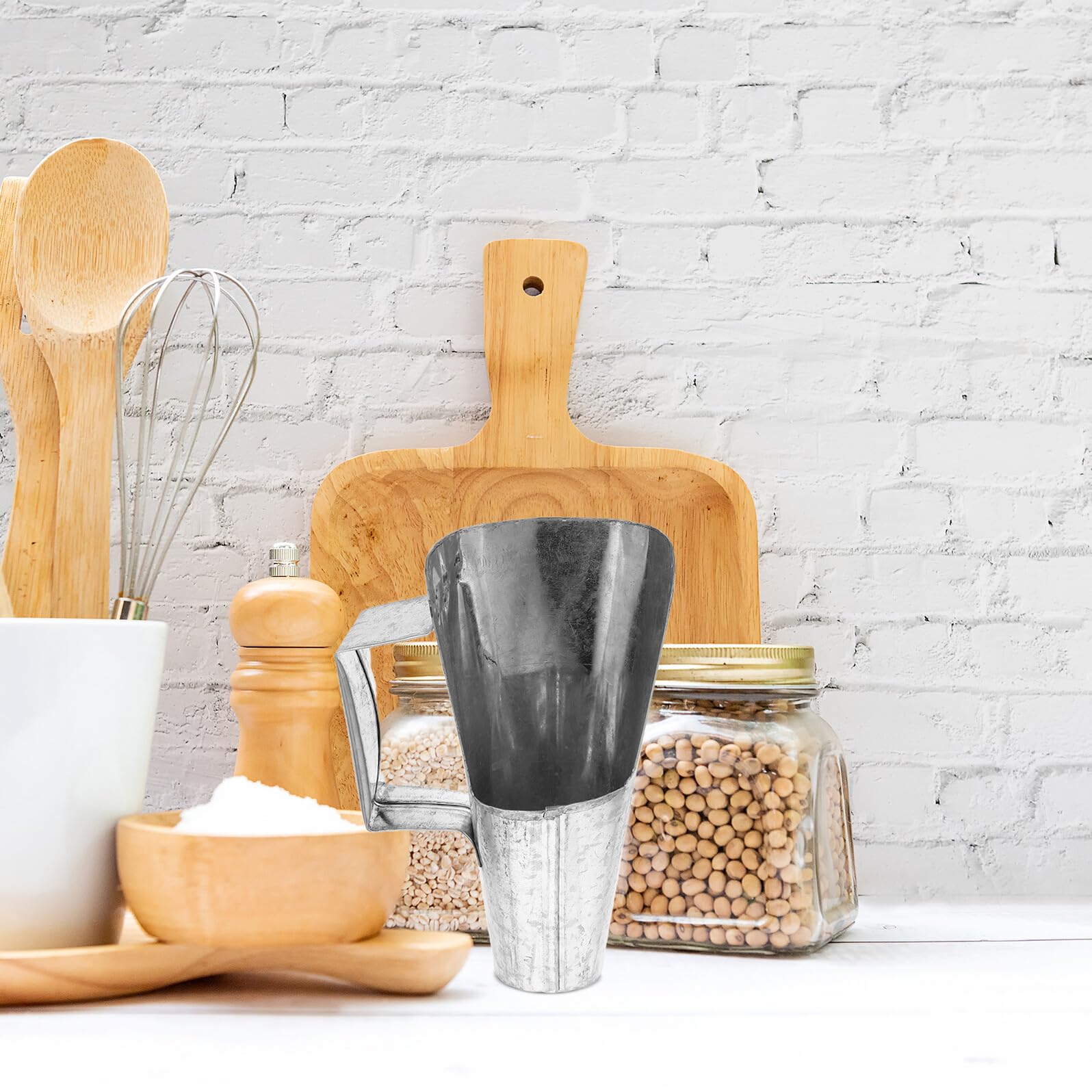 BESPORTBLE Imbuto da Cucina in Metallo Uscita di Strumento per Imballaggio Alimentare Imbuto Piccolo per Alimenti in Metallo Alimentare