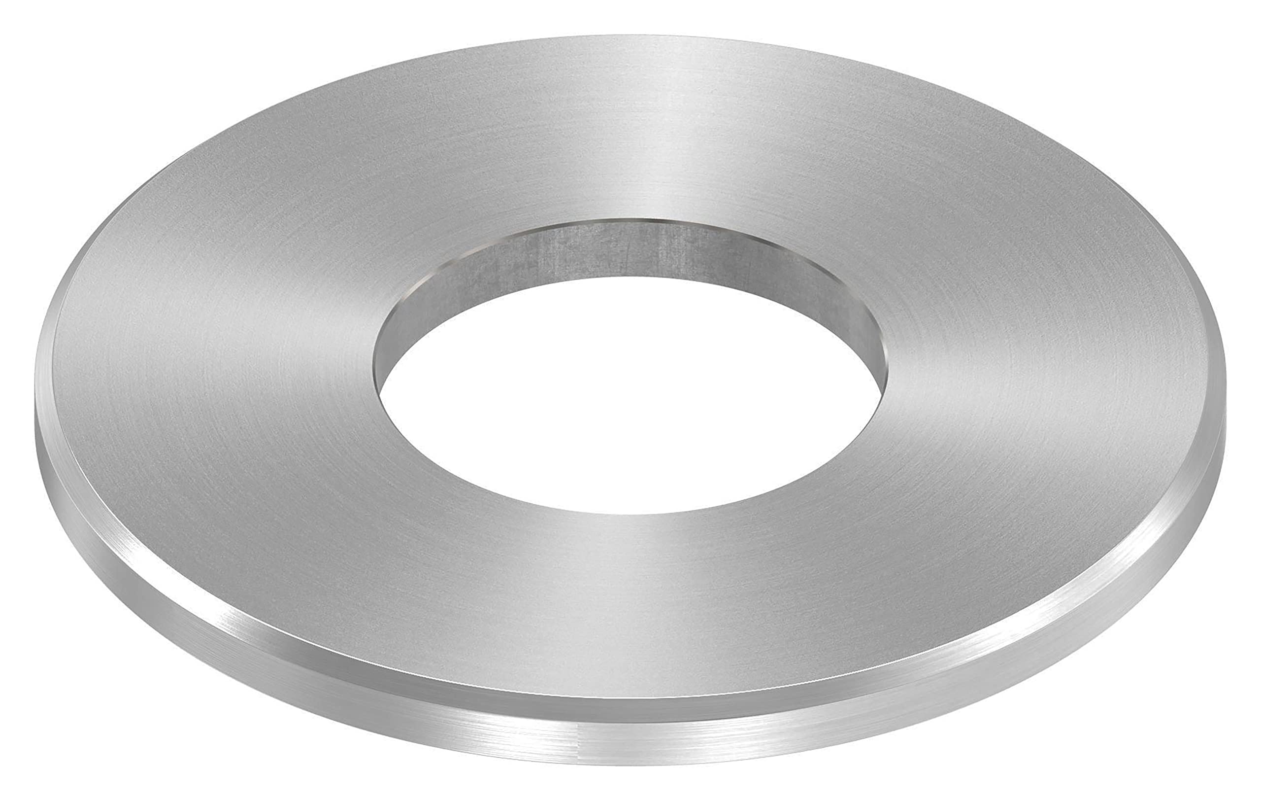 STEINBACHER© | Piastra di ancoraggio in acciaio inox, Ø100x6mm, con rettifica e smussatura circolare, V2A