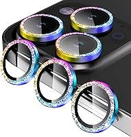 Vista 29 de Jeluse Paquete de 2 protectores de lente de cámara para iPhone 16 Pro Max/iPhone 16 Pro/iPhone 15 Pro Max/iPhone 15 Pro/iPhone 14 Pro Max/iPhone 14