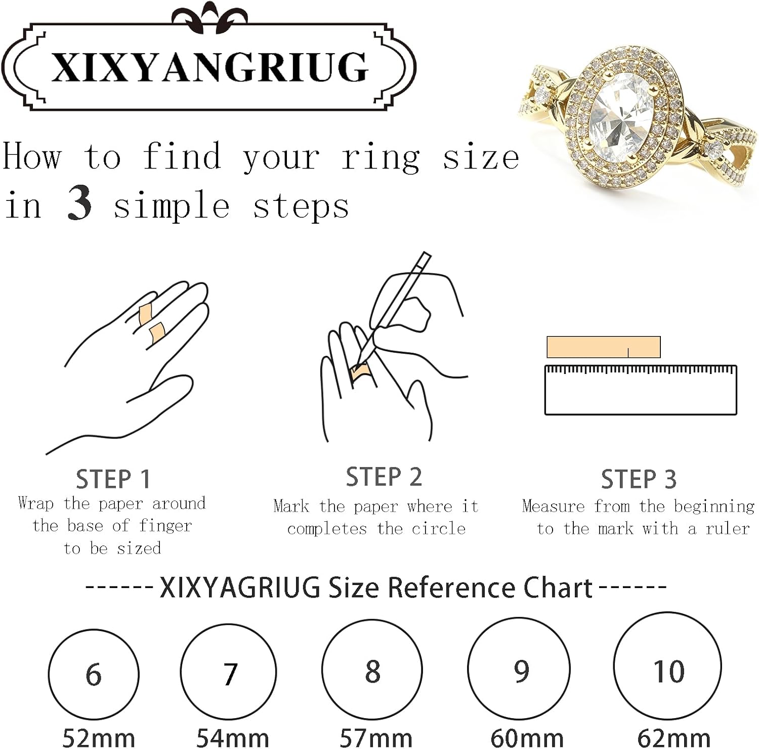 14K Gold Plated 925 Sterling Silver CZ Ring for Women,Promise Ring Dainty Oval Cut Cubic Zirconia Engagement Rings Bands Jewelry Gift for Her Women Wedding Anniversary Size:6-10