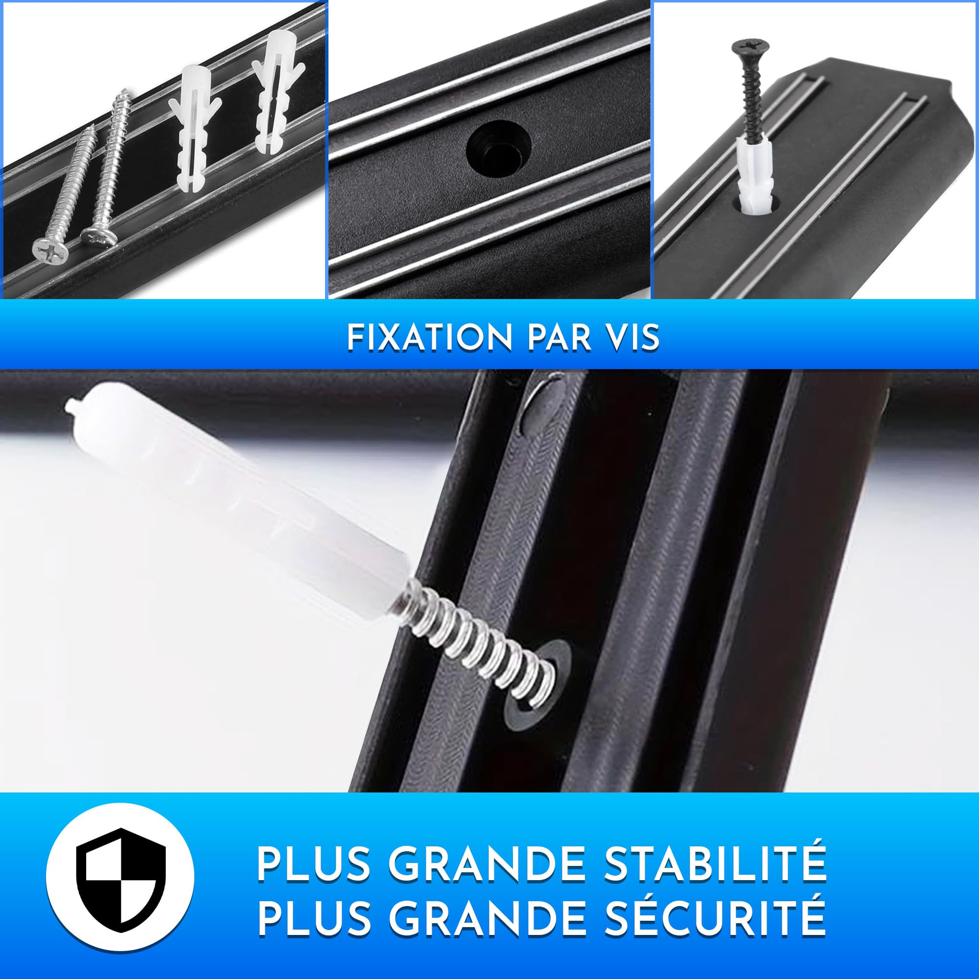 Barre aimantée pour outils 4 pieces 33 cm x 5 cm barre magnetique outillage