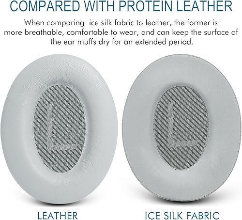 Miniatura 7 de Almohadillas de repuesto de gel refrescante, almohadillas para los oídos Bose QuietComfort 35 (QC35) y Quiet Comfort 35 II (QC35 II) y más, espuma