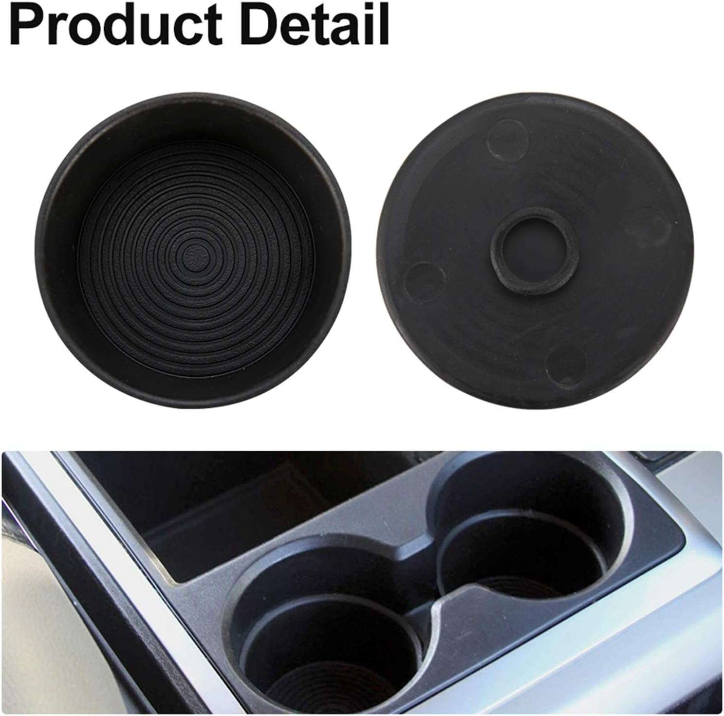 KIWI MASTER Cup Holder Insert Compatible for 2009-2016 Dodge Ram 1500 2500 3500 Heavy Duty Replacement Floor Mounted Center Console with Bucket Seats, 1 Pcs