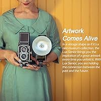 Vista 6 de Godox Lux Senior Retro Camera Flash,3.7V/1700mAh batería recargable, GN14 6000K ± 200K 1.102 in de longitud focal, flash automático/manual, flash