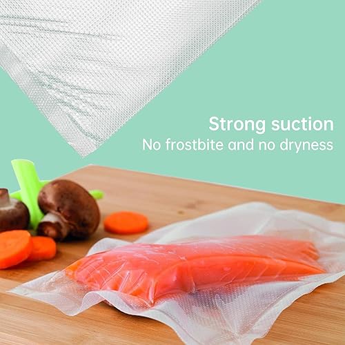 Miniatura 5 de Bolsas de sellado al vacío compatibles con la máquina selladora al vacío Anova Culinary, 2 paquetes de 11 pulgadas x 16.4 pies, grado comercial,