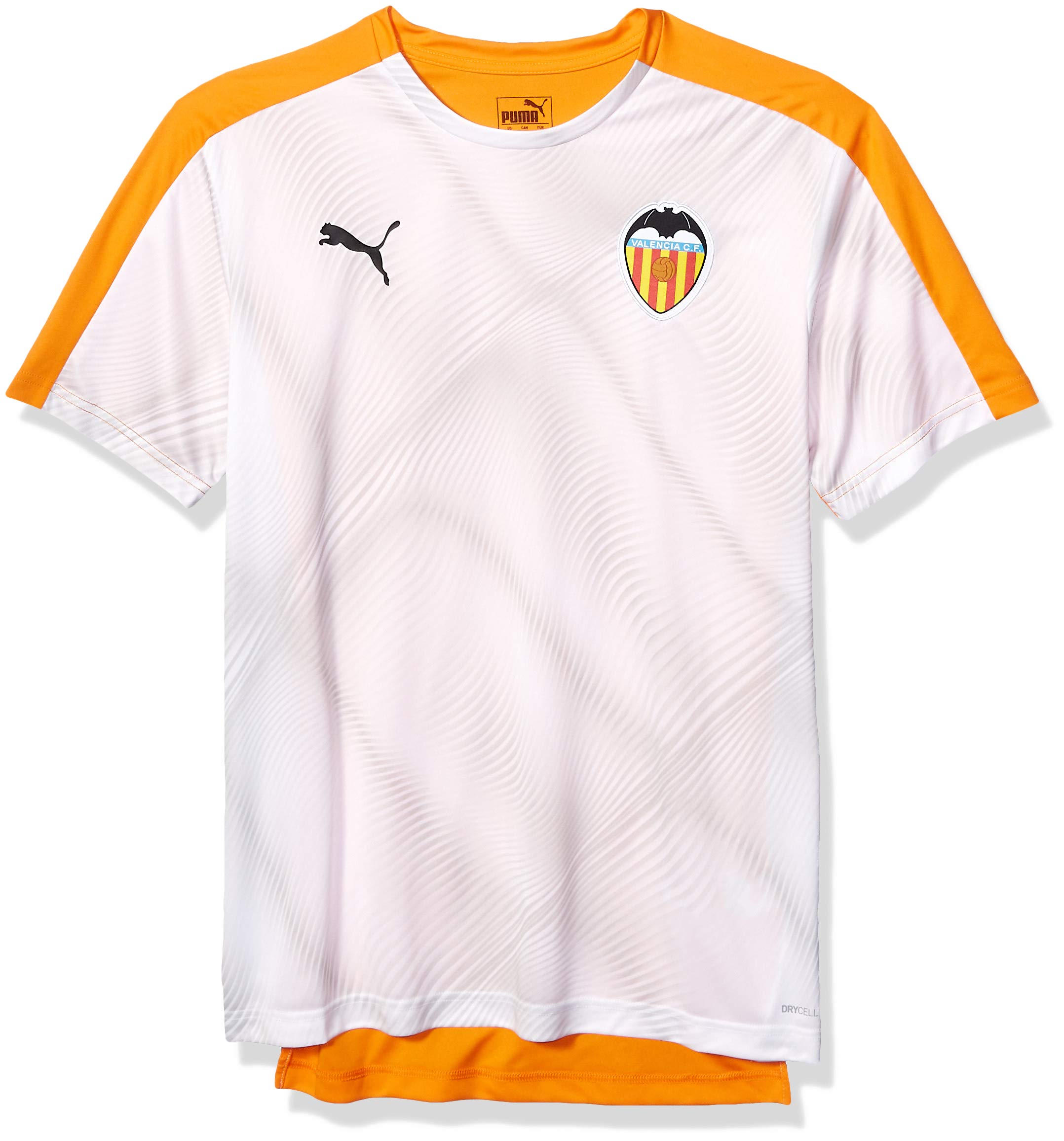PUMA Men's Valencia VCF Stadium Jersey, Vibrant Orange White, S