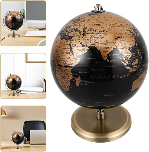 Miniatura 3 de Globo decorativo de escritorio de la Tierra, ornamento de escritorio de la oficina de la vendim