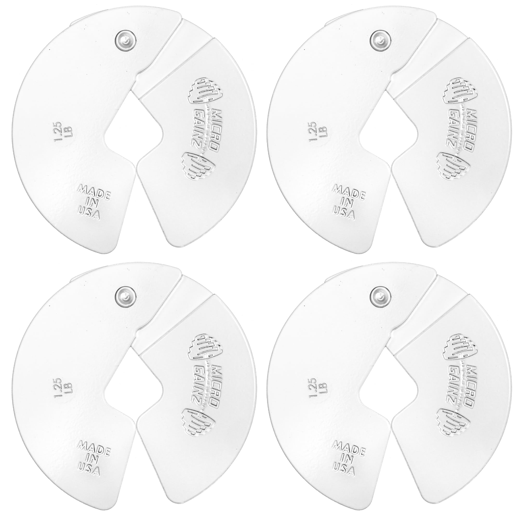 Micro Gainz 1.25LB Dumbbell Fractional Weight Plates, 4-Piece