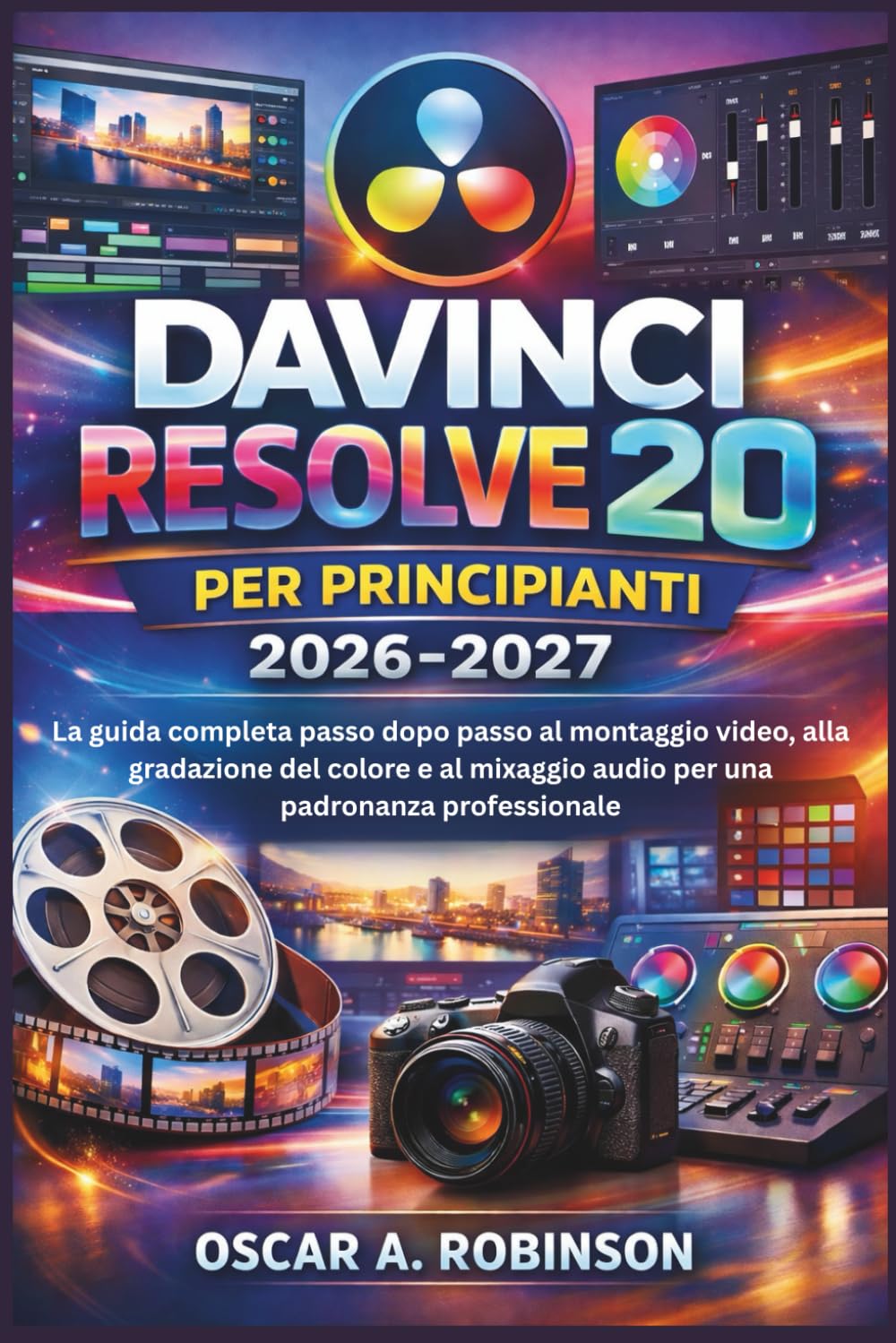 Davinci Resolve 20 Per Principianti 2026-2027: La guida completa passo dopo passo al montaggio video, alla gradazione del colore e al mixaggio audio per una padronanza professionale