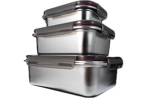 Premium Stainless Steel Tupperware Sets with Leakproof Lids