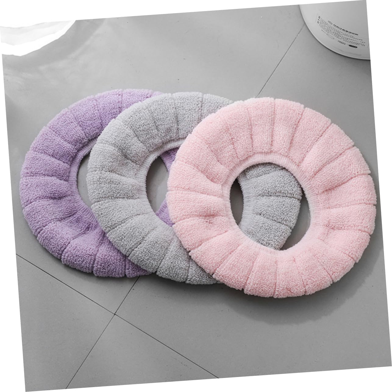 Alipis 4pcs Washable Thick Toilet Seat Cover u Shaped Stretchable Pads for Warm and Reusable for Winter Use