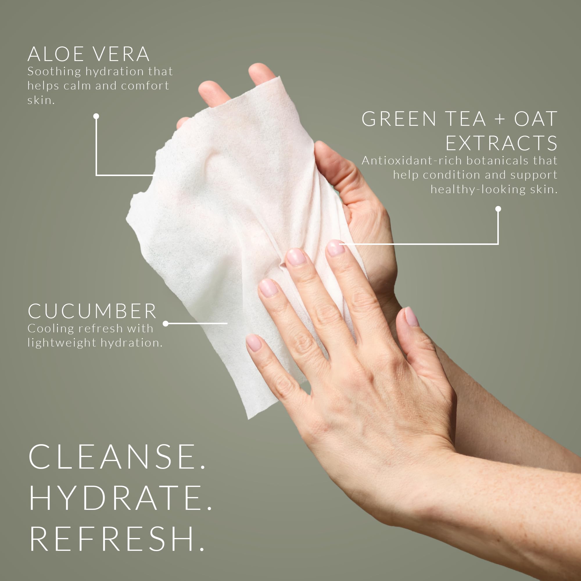 Noshinku Eucalyptus Hand Sanitizer Wipes, 3-Pack (45 Towelettes) – Resealable Travel Wipes with Ethyl Alcohol, Aloe & Green Tea, Plant-Based Fiber, Essential Oil Scents, Cruelty-Free & No Dyes — Amazon image 3
