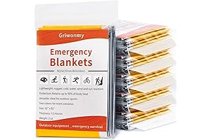 6 Pack Survival Emergency Blankets, Essential for Outdoor Adventures